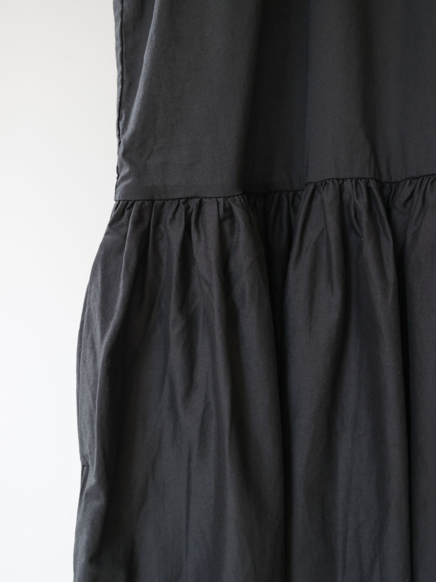 gathered no sleeve one-piece