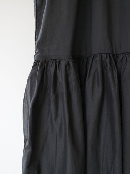 gathered no sleeve one-piece