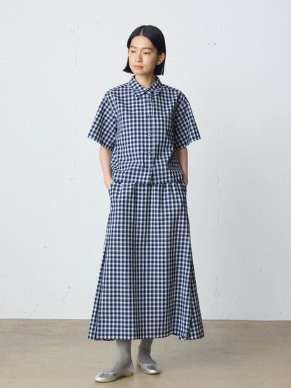 seersucker check shirt