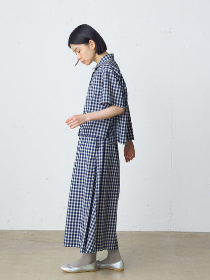 seersucker check shirt