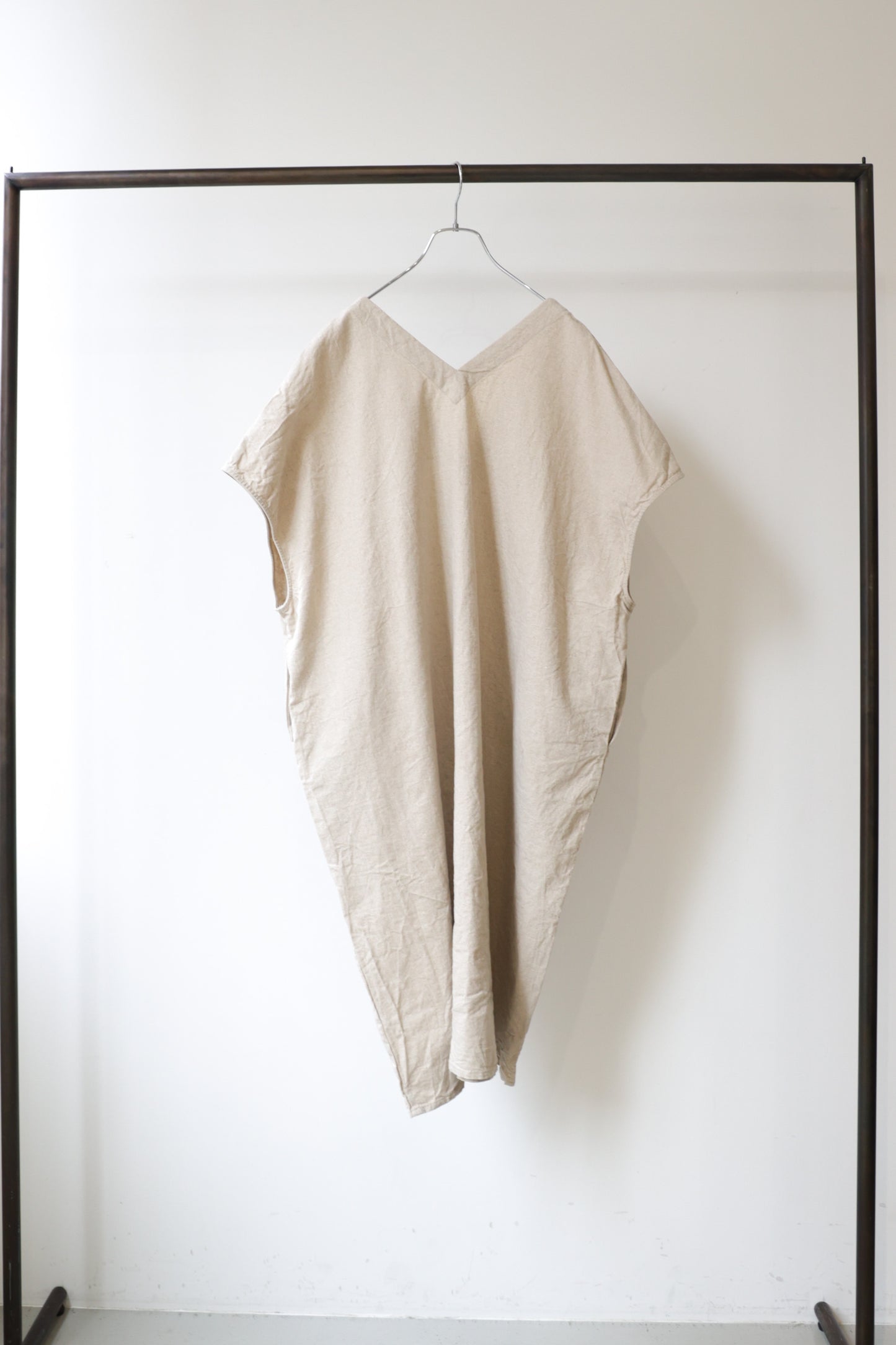 cotton linen wide one-piece