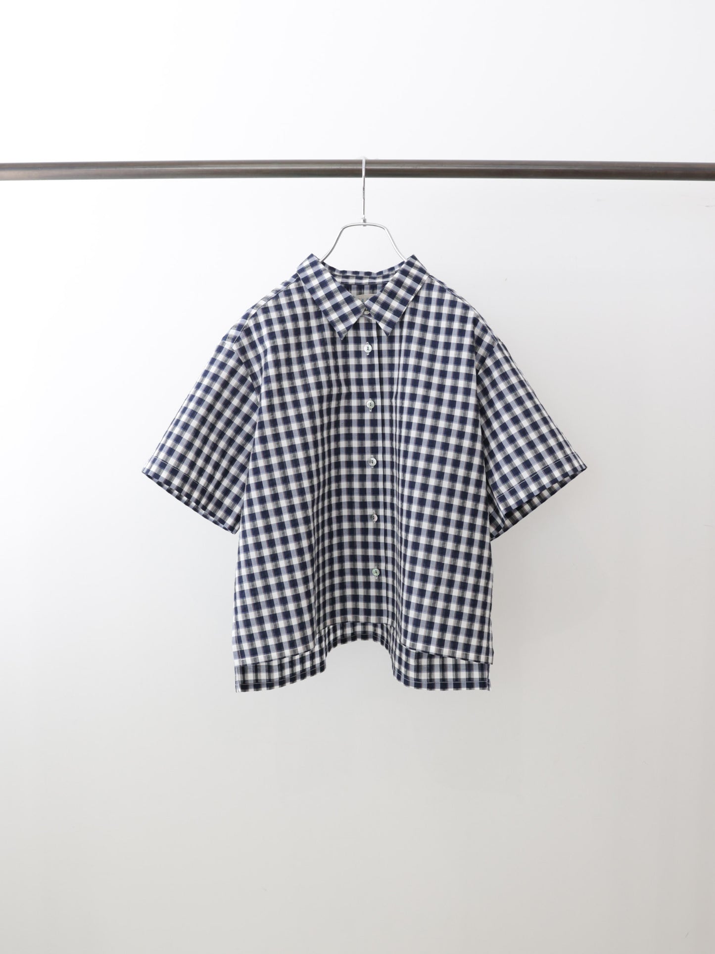 seersucker check shirt