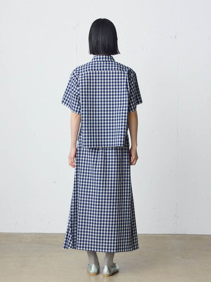 seersucker check shirt