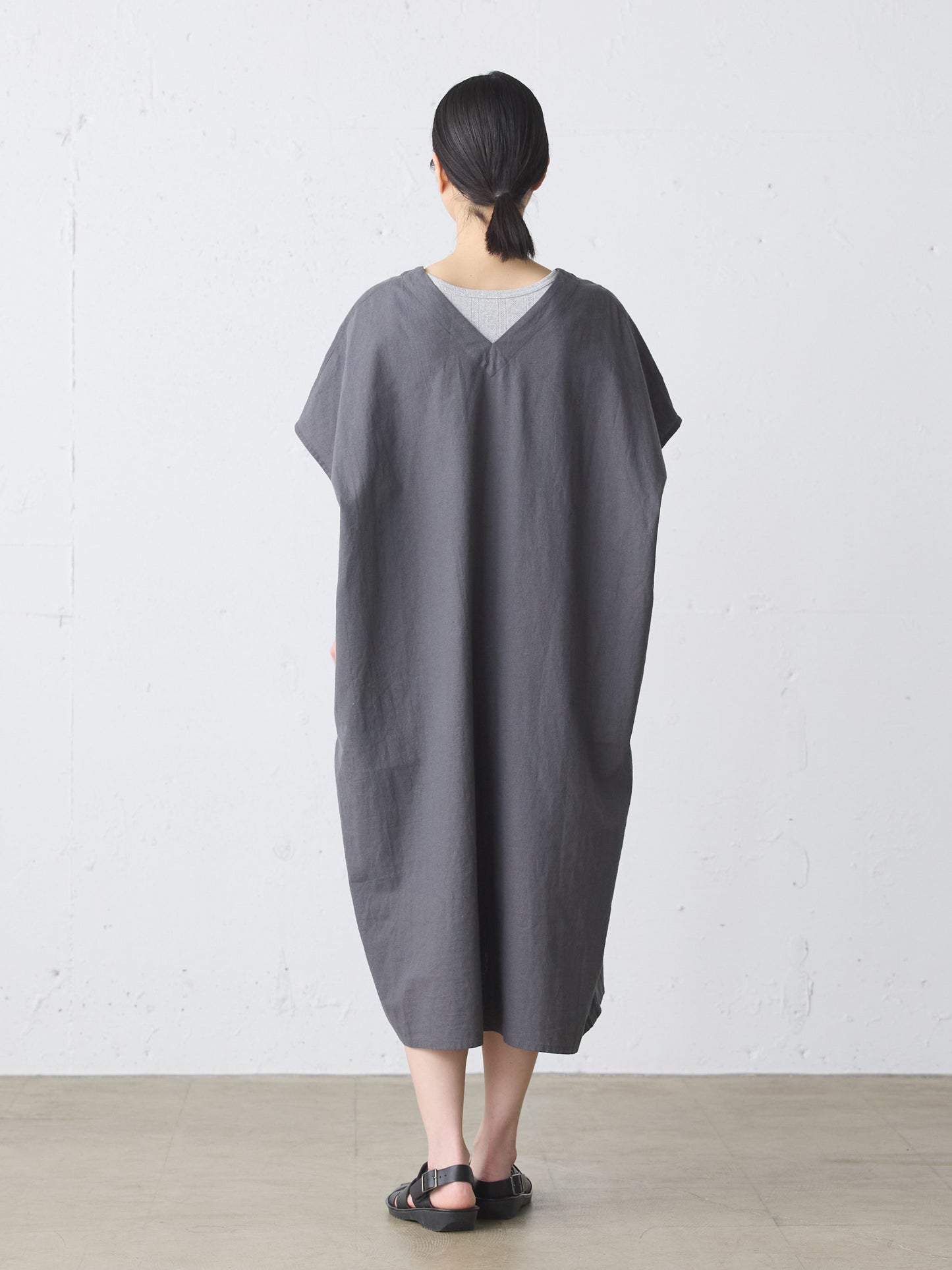 cotton linen wide one-piece