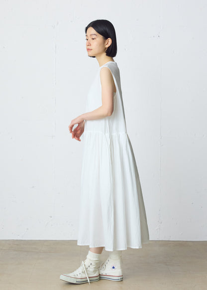 gathered no sleeve one-piece