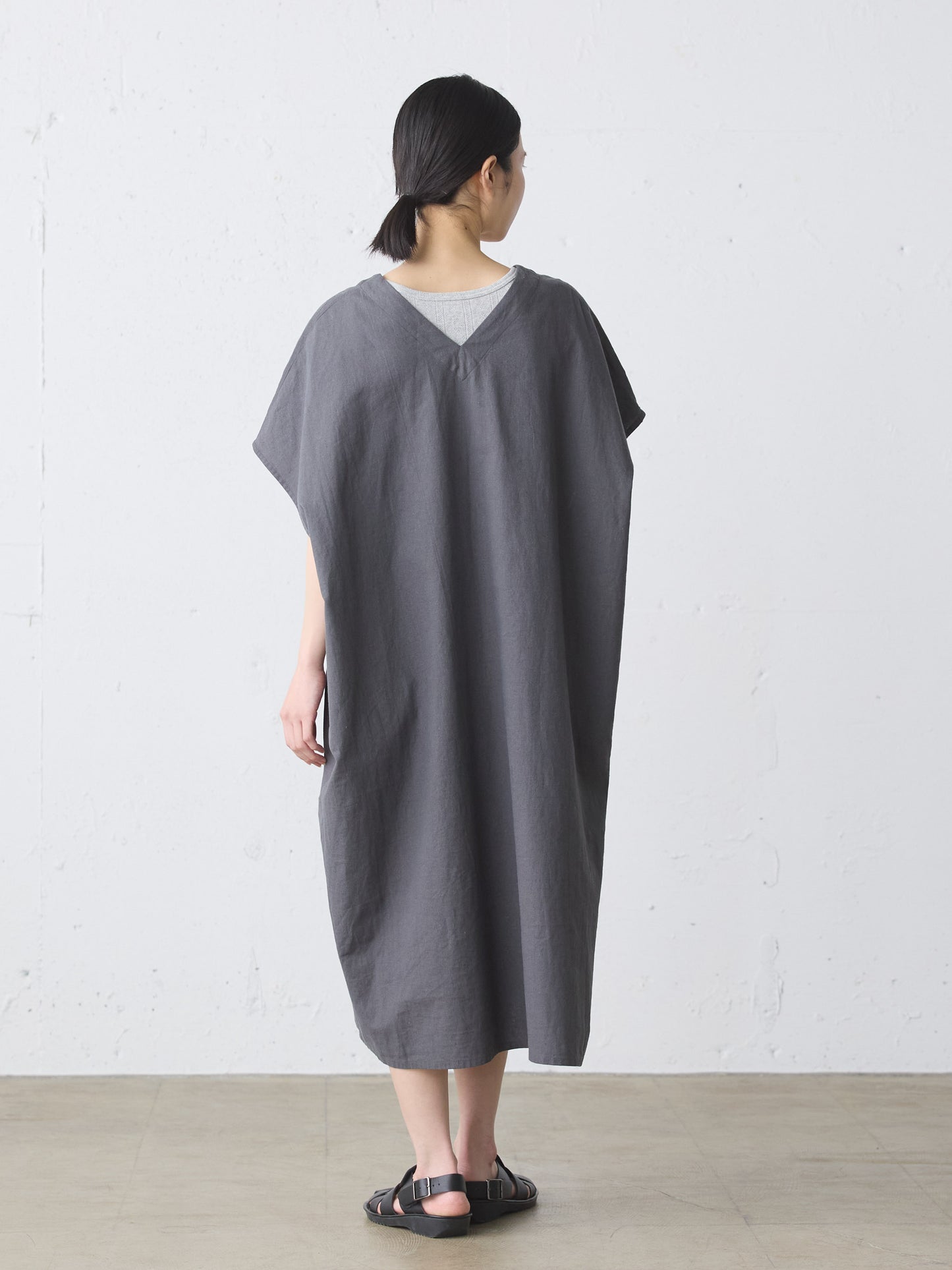 cotton linen wide one-piece