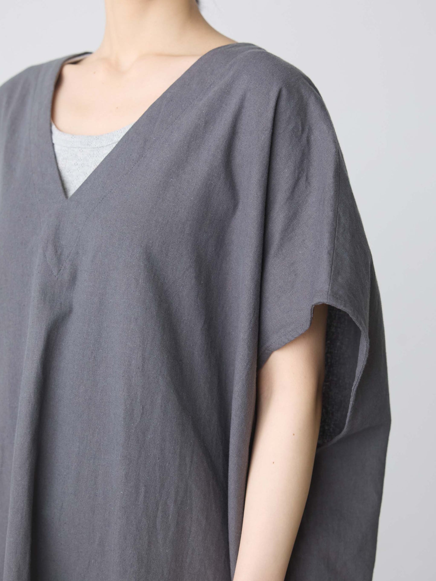 cotton linen wide one-piece