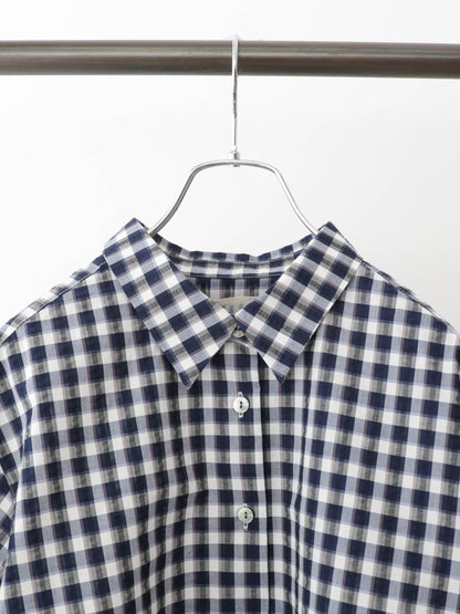 seersucker check shirt
