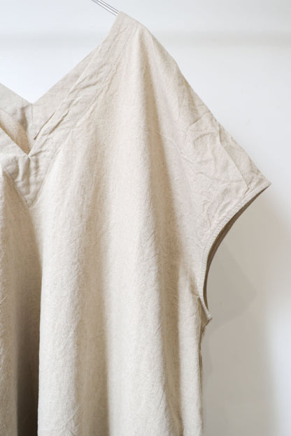 cotton linen wide one-piece