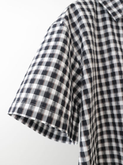 seersucker check shirt