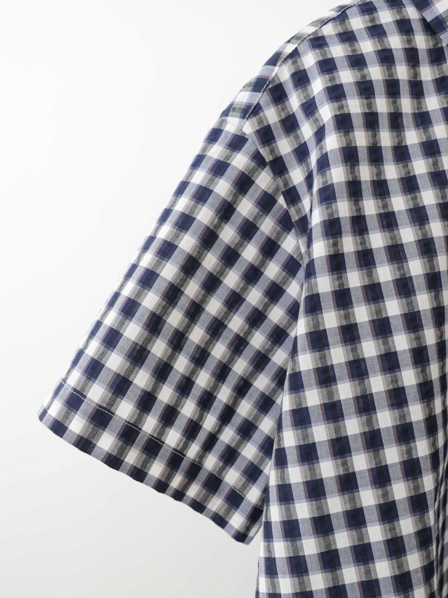 seersucker check shirt