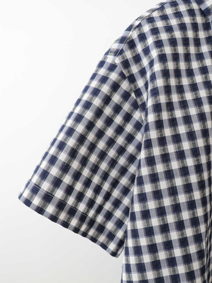 seersucker check shirt