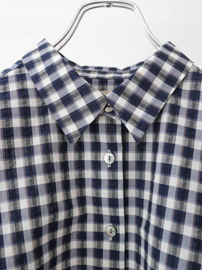 seersucker check shirt