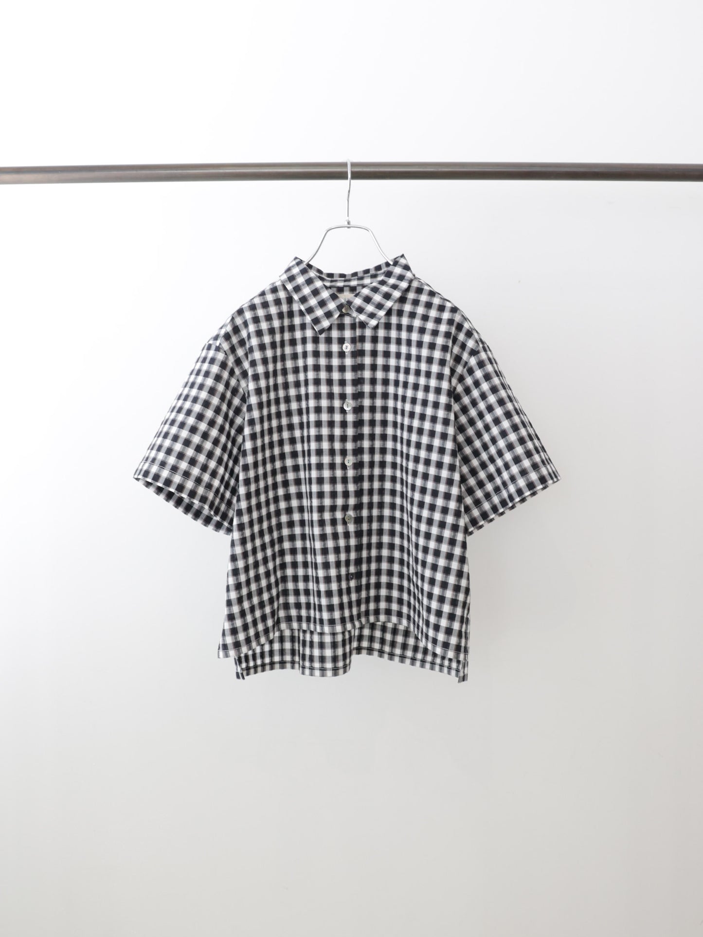 seersucker check shirt
