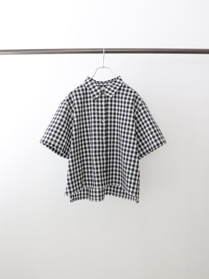 seersucker check shirt