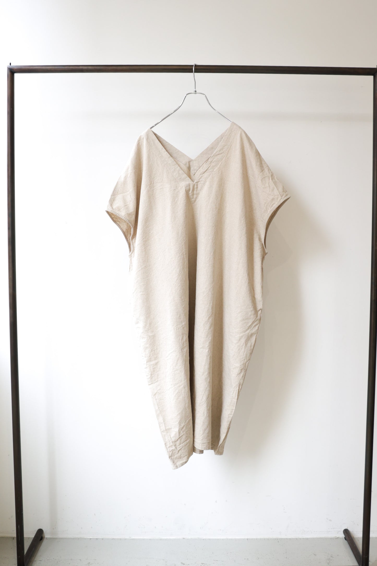 cotton linen wide one-piece