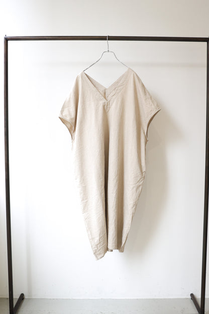 cotton linen wide one-piece