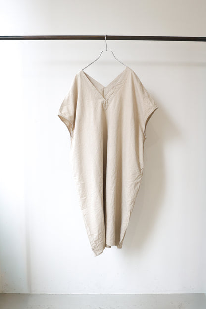 cotton linen wide one-piece