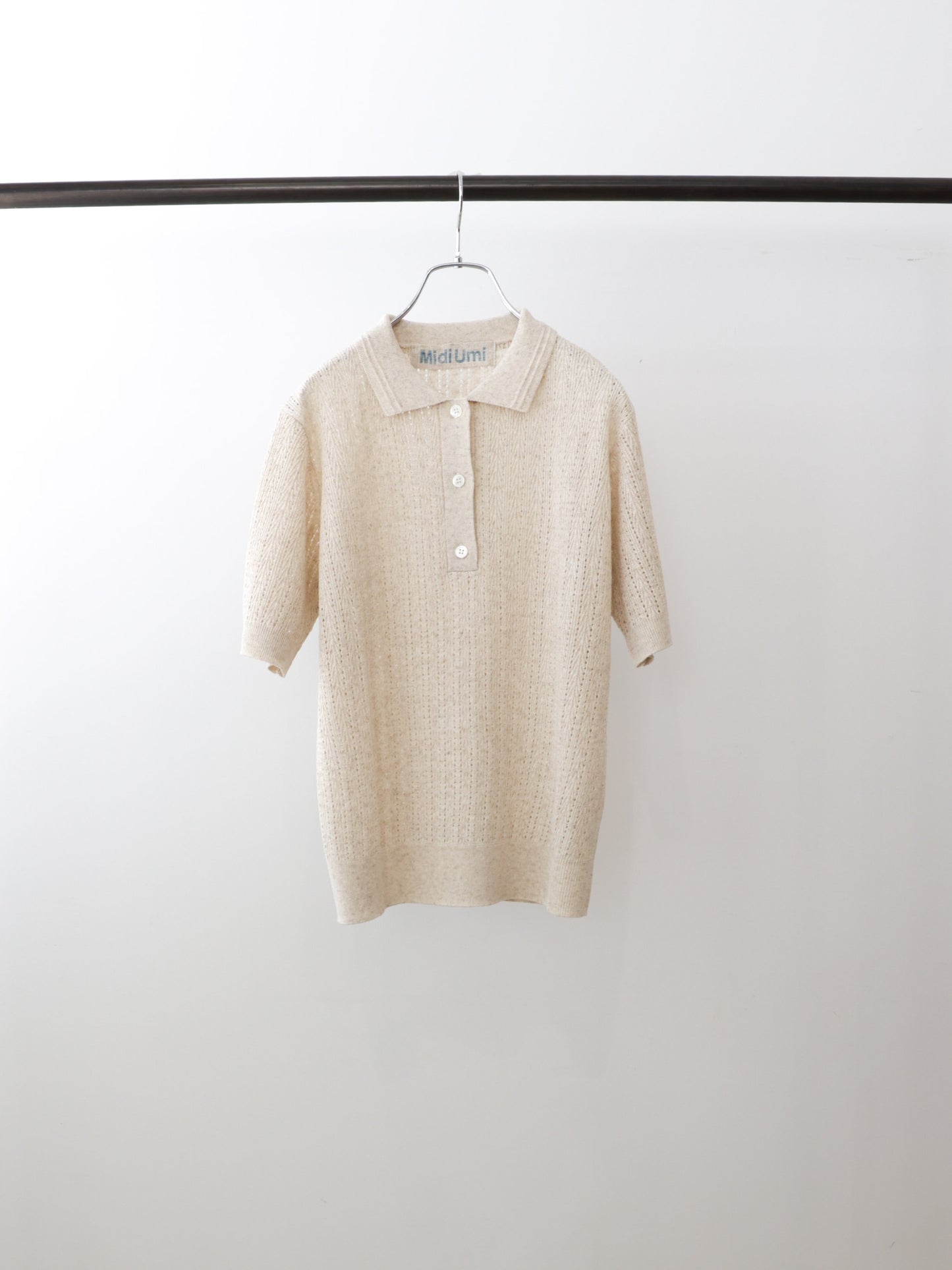knit polo pullover