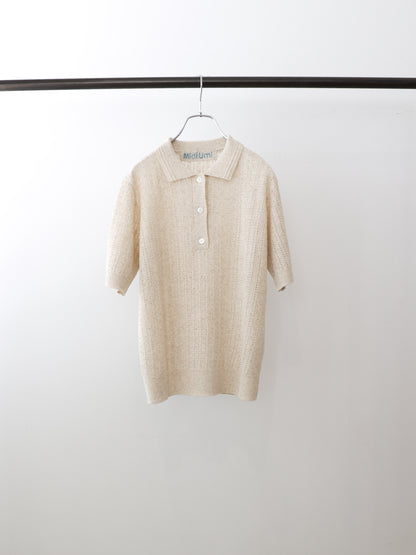 knit polo pullover