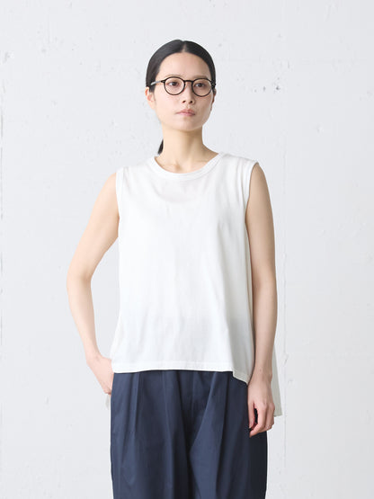 crew neck flare tank top