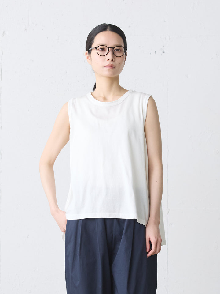crew neck flare tank top