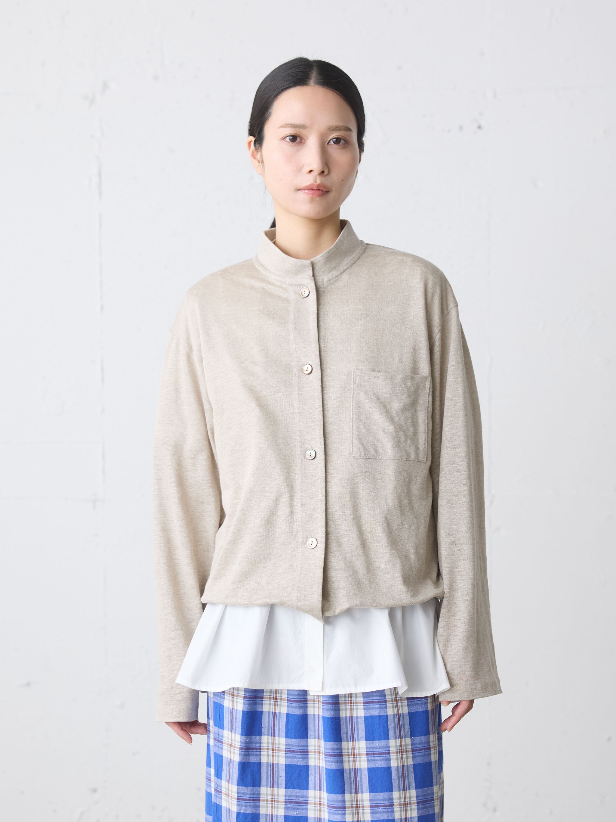 linen stand cardigan