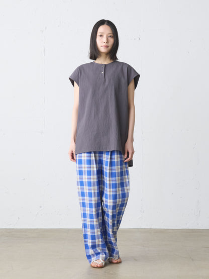 check straight easy pants