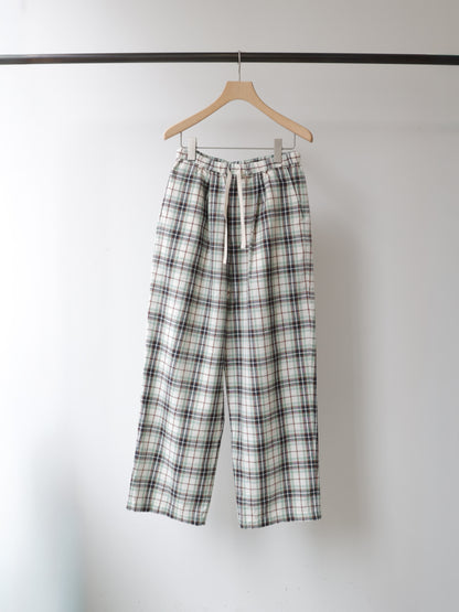 check straight easy pants