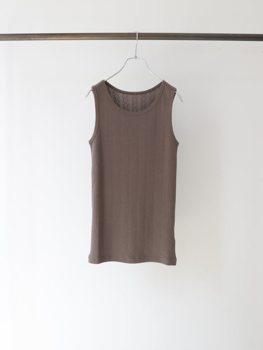 eyeret mesh tank top