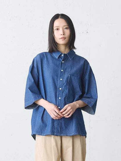big pocket denim shirt