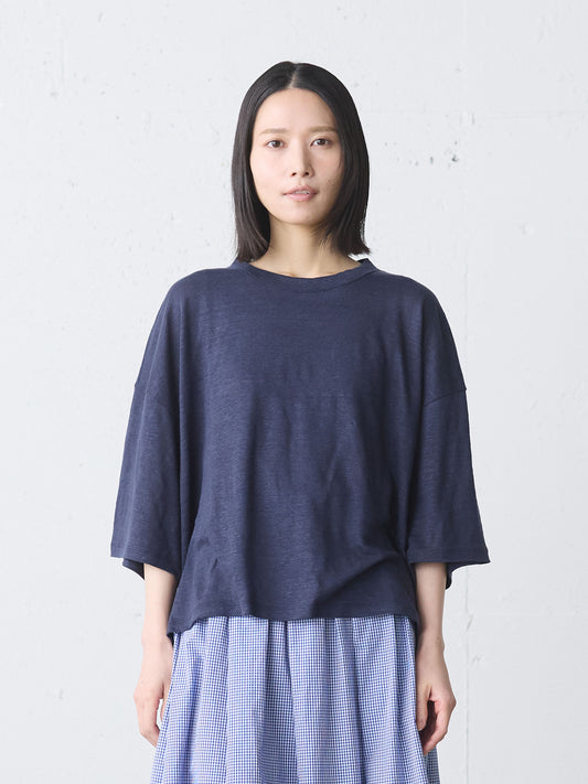 linen wide pullover