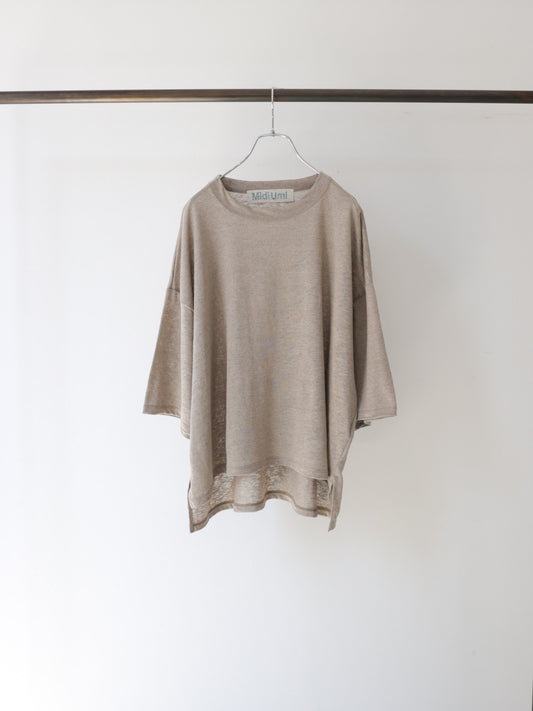 linen wide pullover