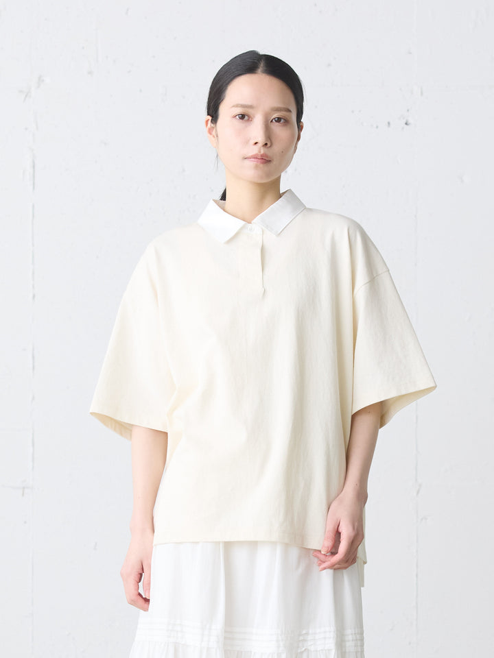 wide polo pullover