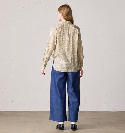 【A】denim wide pants