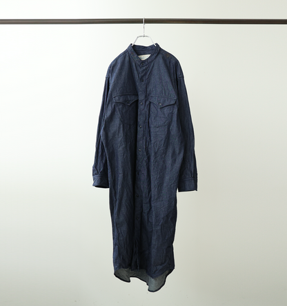 【A】denim shirt onepiece