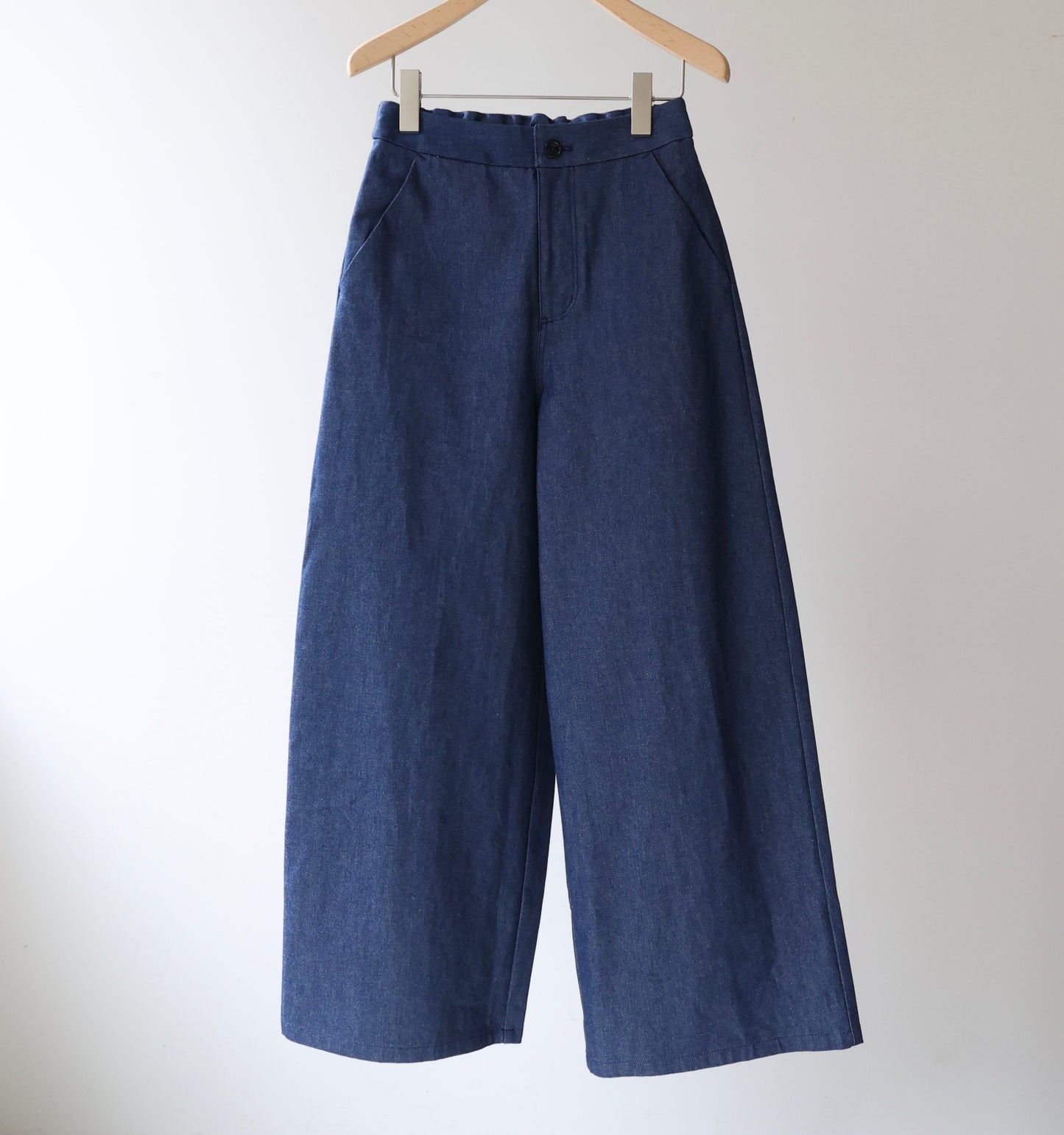 【A】denim wide pants