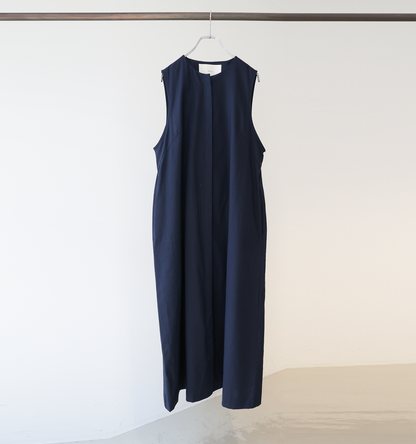 【A】crew neck gilet one piece
