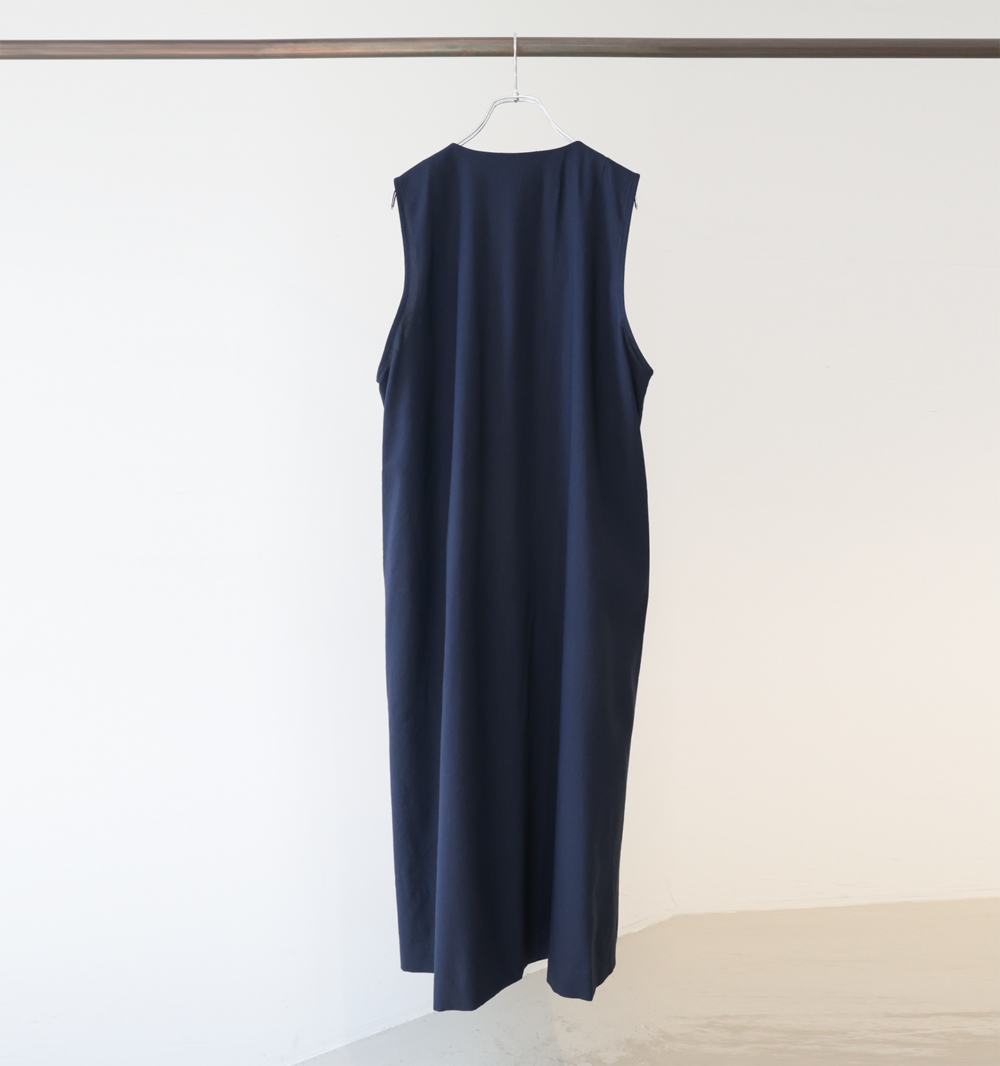【A】crew neck gilet one piece