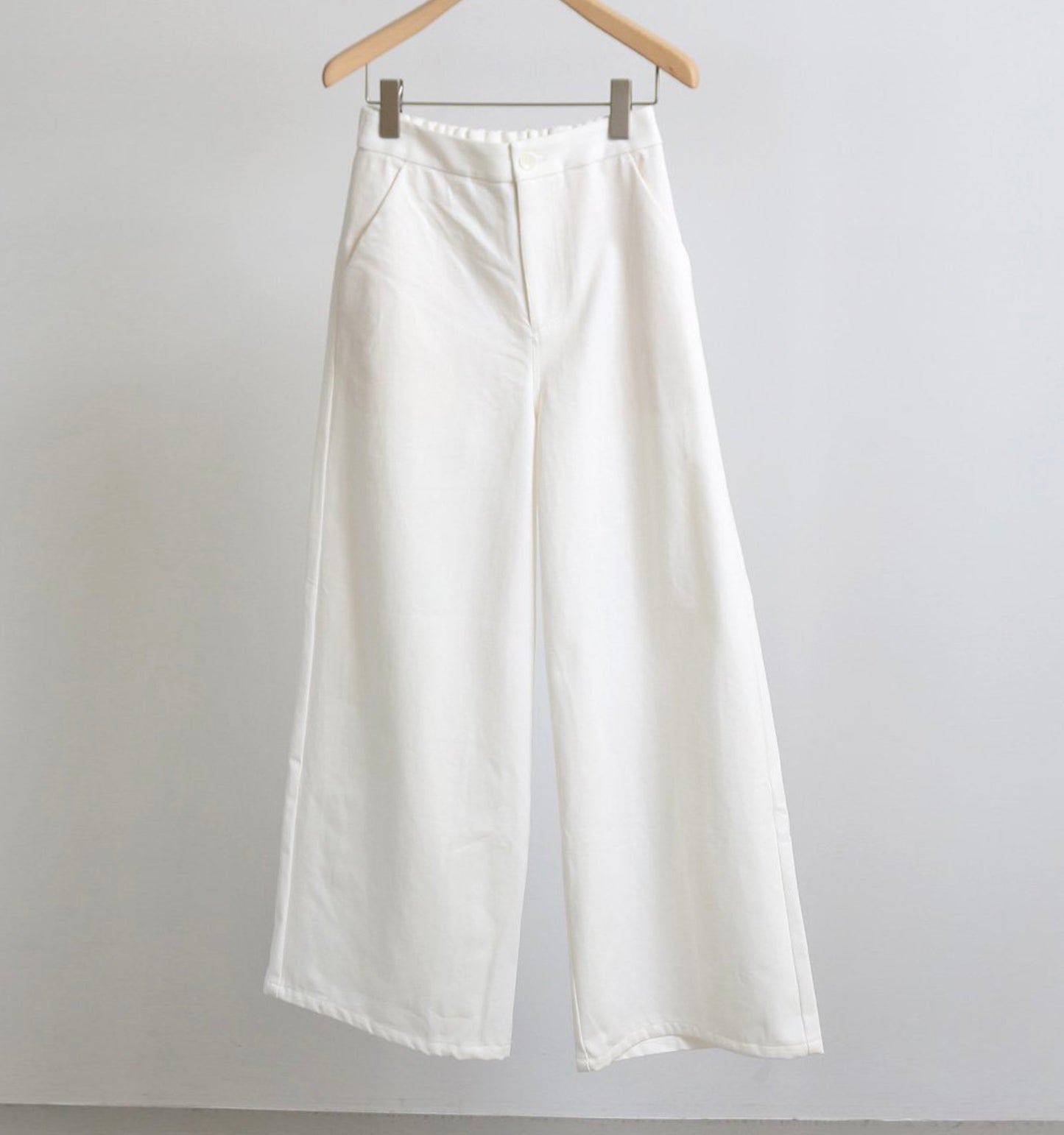 【A】denim wide pants