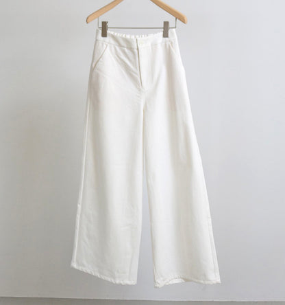 【A】denim wide pants