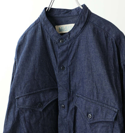 【A】denim shirt onepiece