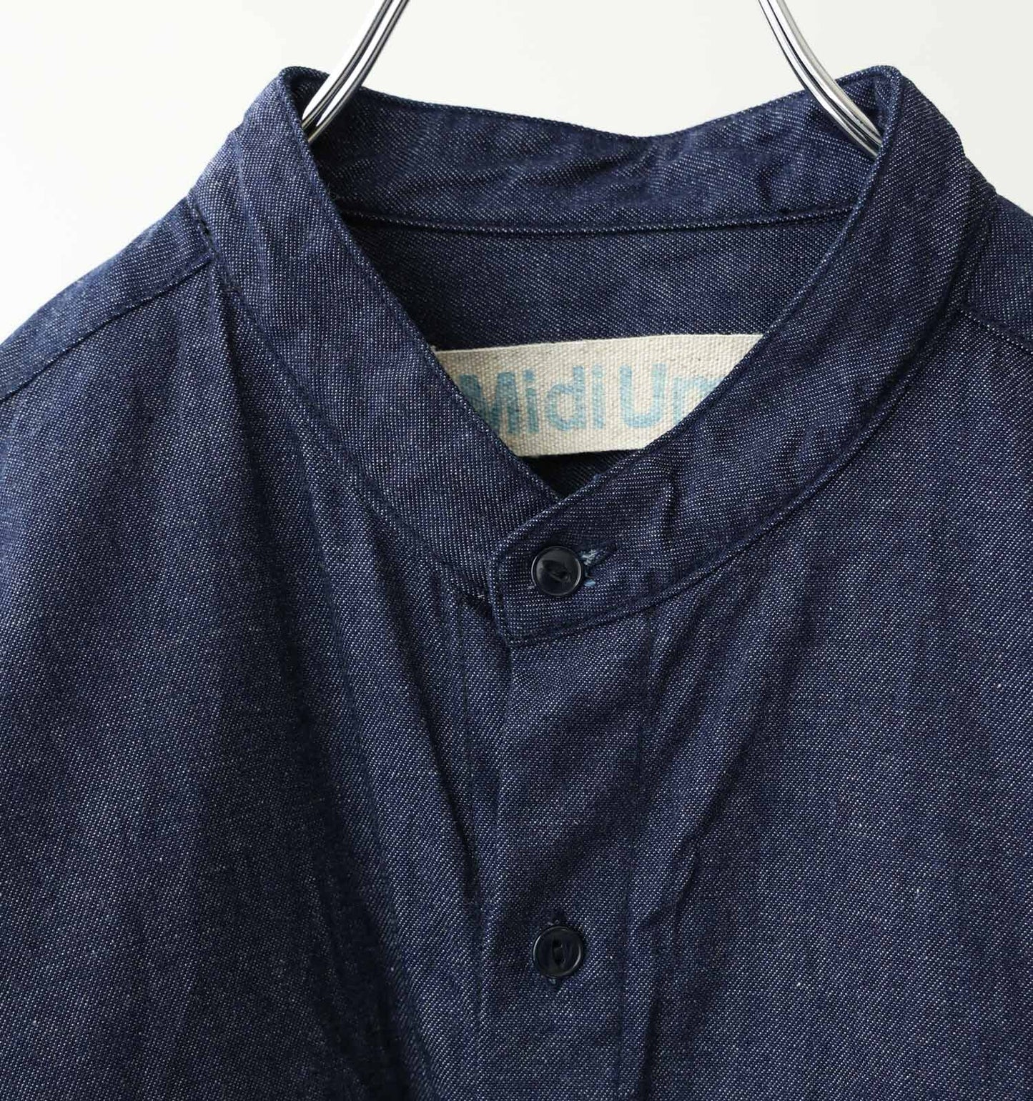 【A】denim shirt onepiece
