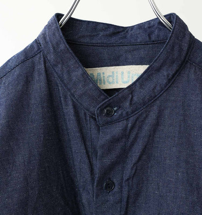 【A】denim shirt onepiece