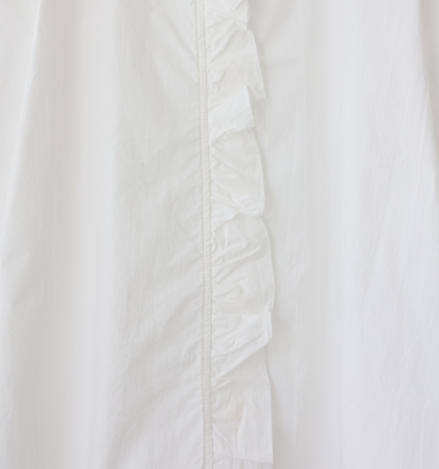 【A】half sleeve frill short shirt
