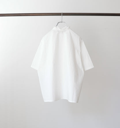 【A】half sleeve frill short shirt