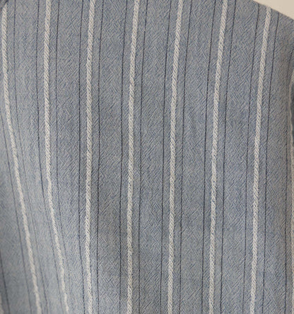 【A】sheer stripe back gather shirt