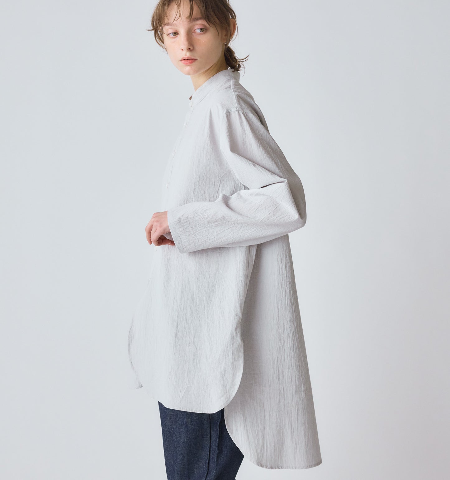【A】HOME long  shirt