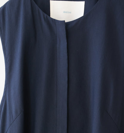 【A】crew neck gilet one piece
