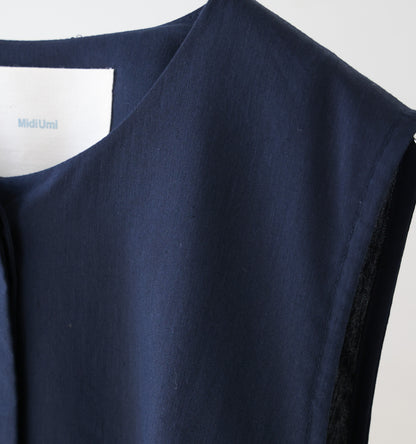 【A】crew neck gilet one piece